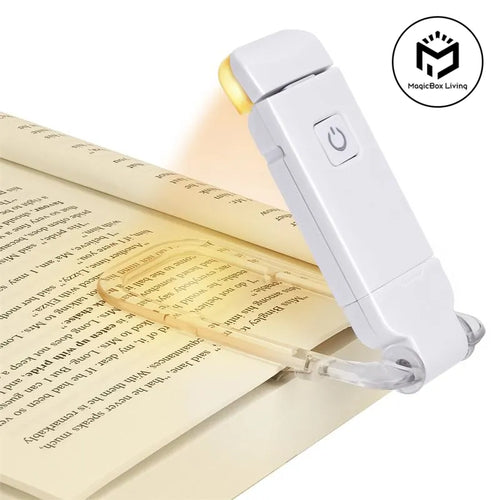 Luz de lectura LED recargable con pinza